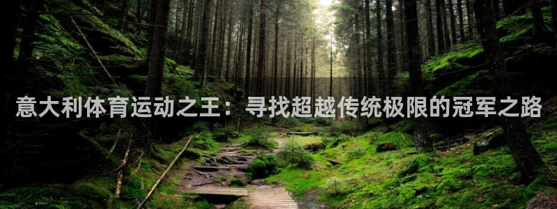 意大利体育运动之王：寻找超越传统极限的冠军之路