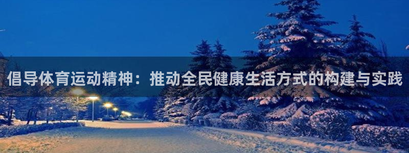 倡导体育运动精神：推动全民健康生活方式的构建与实践