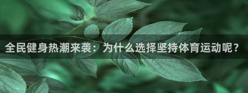 全民健身热潮来袭：为什么选择坚持体育运动呢？