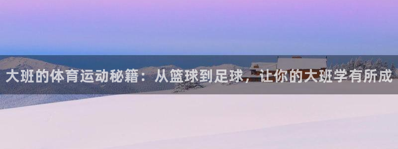 大班的体育运动秘籍：从篮球到足球，让你的大班学有所成
