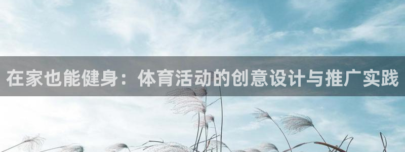 在家也能健身：体育活动的创意设计与推广实践